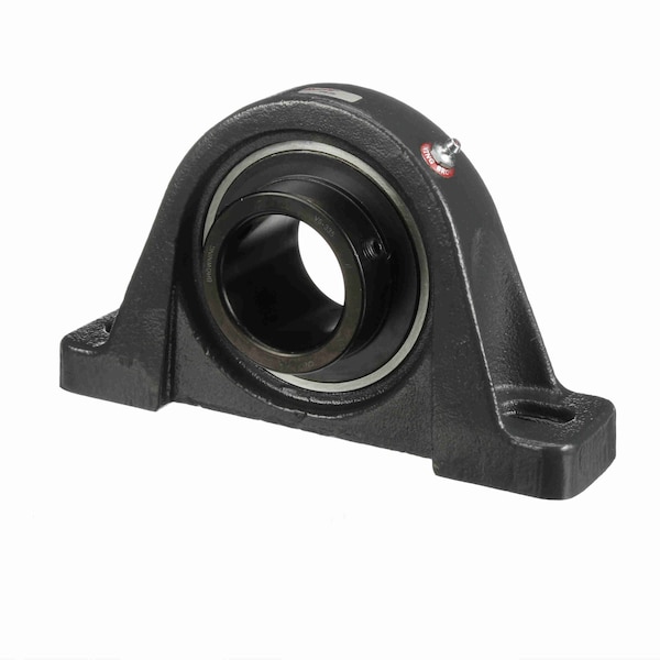 Browning Mounted Cast Iron Two Bolt Pillow Block Ball Bearing, 52100